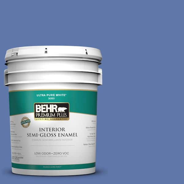 BEHR Premium Plus Home Decorators Collection 5-gal. #HDC-FL13-6 Baltic Blue Semi-Gloss Enamel Interior Paint - DISCONTINUED