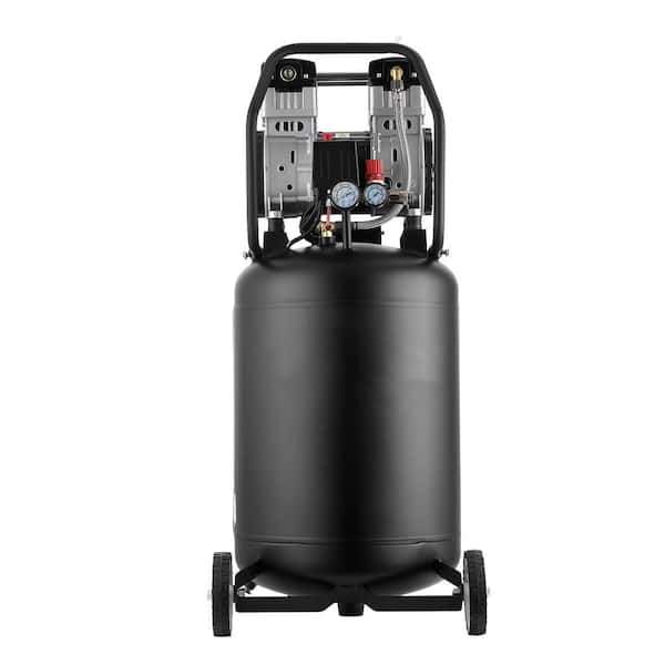 20-Gal. Oil-Free Air Compressor 2HP 4.5 SCFM 90 PSI 125 PSI Portable on Wheels for Auto Repair Electric Spray Painting