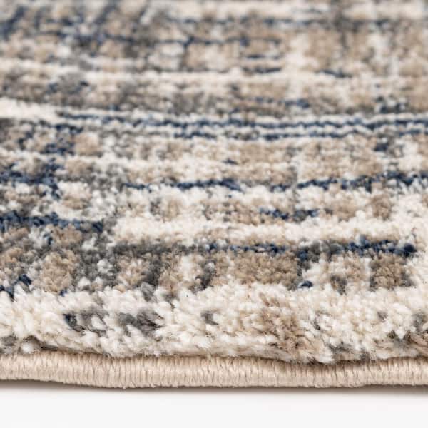 PRIVATE BRAND UNBRANDED Bazaar Zana Navy/Nickel 8 ft. x 10 ft