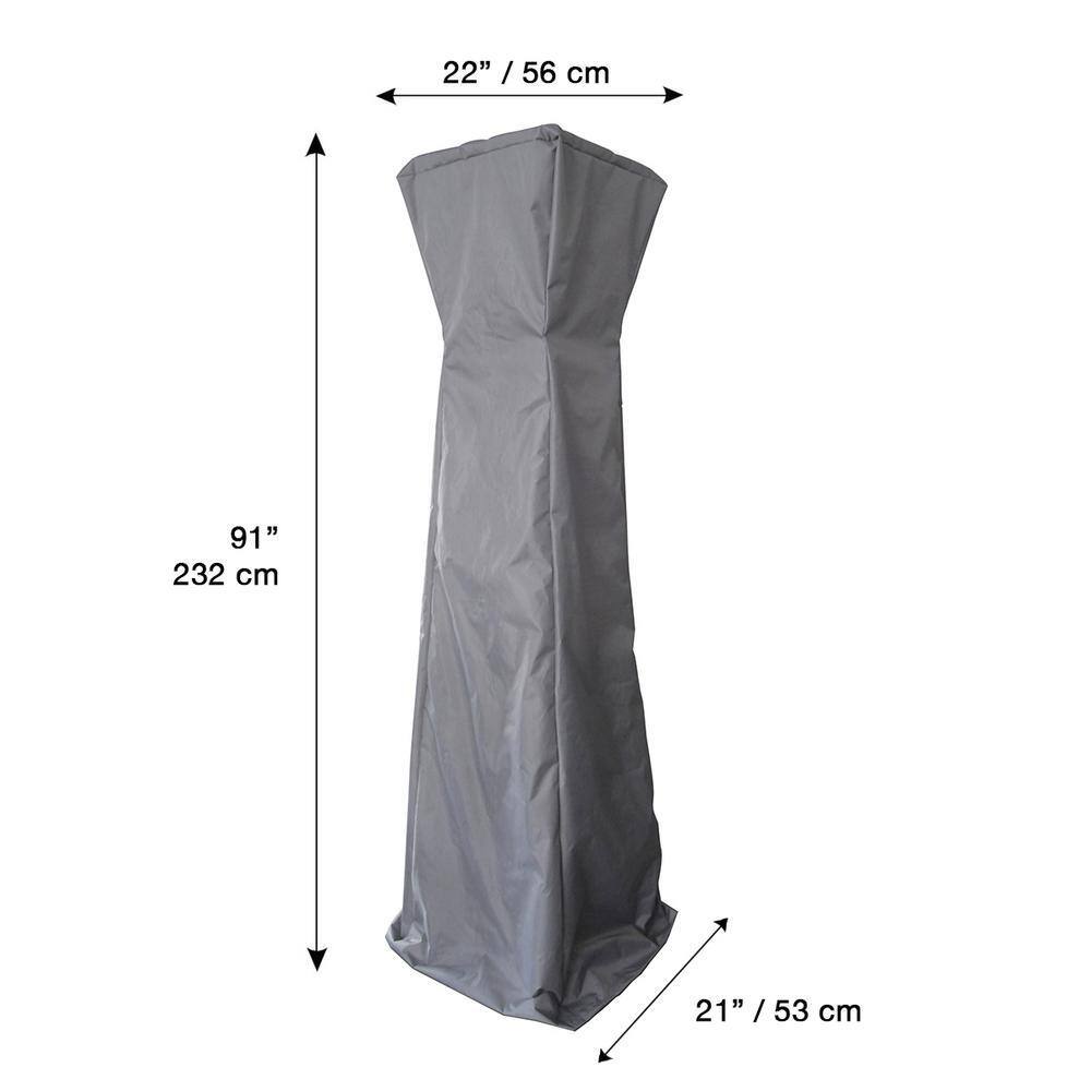 Gray Heavy-Duty Waterproof Patio Heater Cover