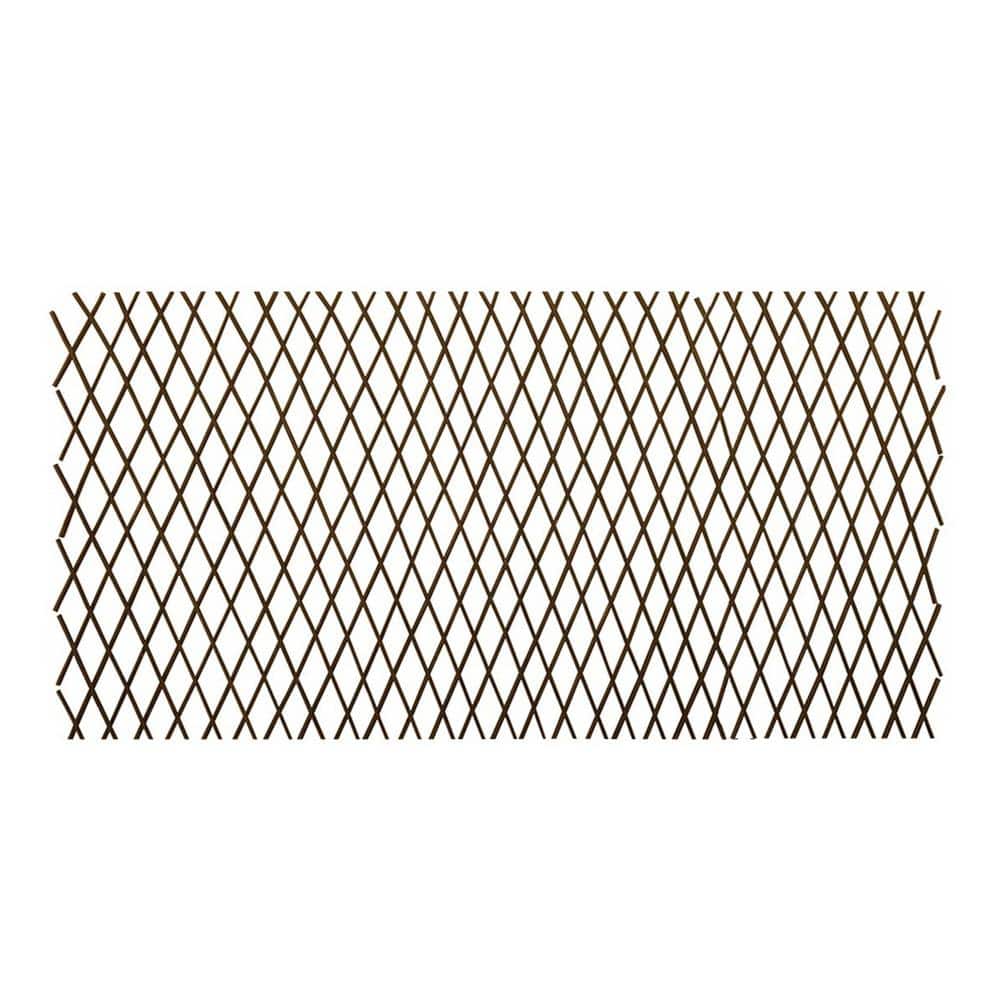 3 ft. x 7.67 ft. Expandable Pressure Treated Willow Lattice for Climbing Pl