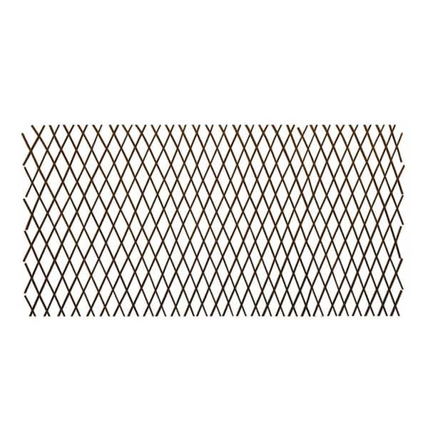 3 ft. x 7.67 ft. Expandable Pressure Treated Willow Lattice for Climbing Plants Vine Ivy Rose Cucumbers (2-Pack)