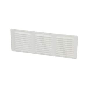 16 in. x 6 in. Rectangular White Screen Included Aluminum Soffit Vent