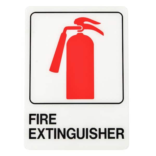 HY-KO 10 in. x 6 in. Plastic Fire Extinguisher Sign