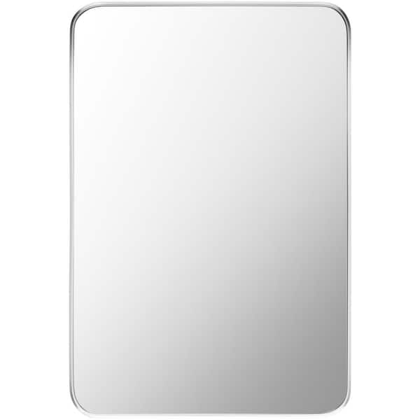 Livabliss Aranya 19.69 in. x 29.53 in. Silver Framed Decorative Mirror