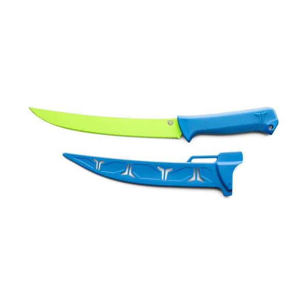Syk 9 in. Serrated Blade Knife with TPR Handle