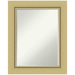 Landon Gold 24.25 in. x 30.25 in. Petite Bevel Classic Rectangle Framed Wall Mirror in Gold