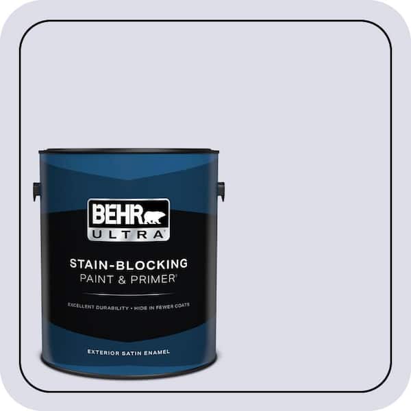 BEHR ULTRA 1 gal. #640C-1 Hosta Flower Satin Enamel Exterior Paint & Primer