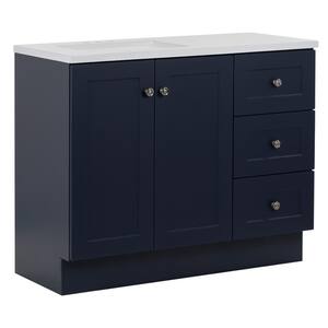 42 Inch Vanities - Blue - Bathroom Vanities with Tops - Bathroom ...