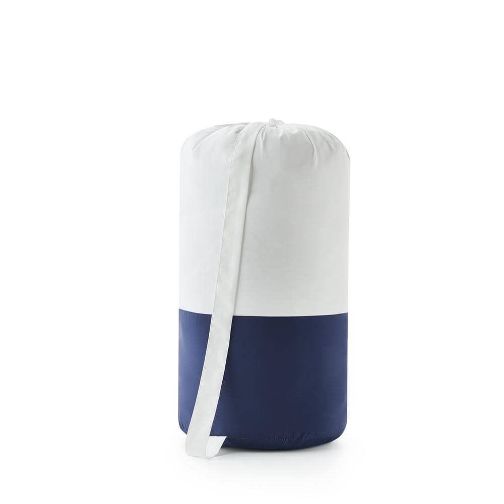 Navy Cotton Twin XL Dorm Bedding Set for Adults