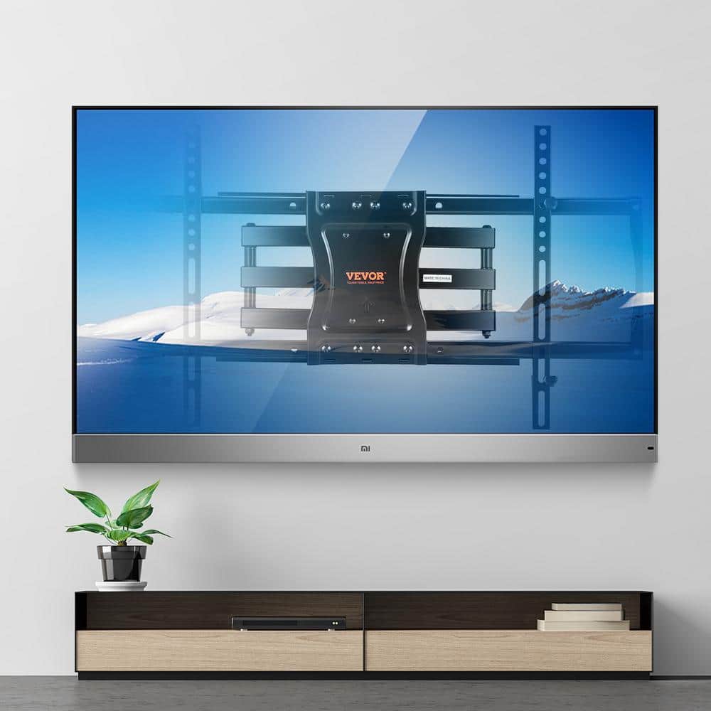 VEVOR Black Full Motion Wall Mount for 37"-75" TVs