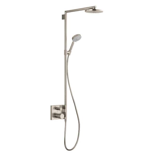 Hansgrohe Raindance S 180 Shower System in Brushed Nickel