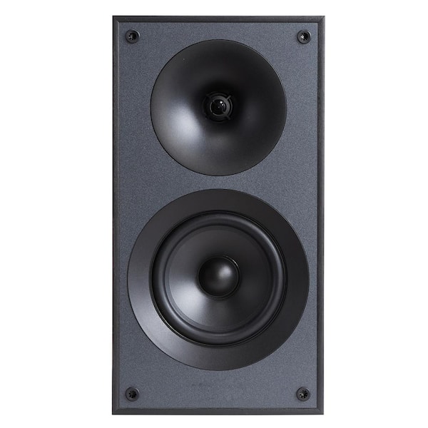 Passive Bookshelf Speaker 300W Book Shelf Stereo Speakers 5. 25in. Woofer and 1in. Tweeter Detachable Grille (1 Pair)