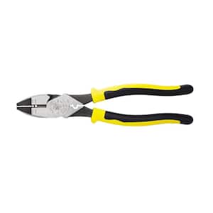 9 in. High-Leverage Side Cutting Pliers with Wire Stripper/Crimper