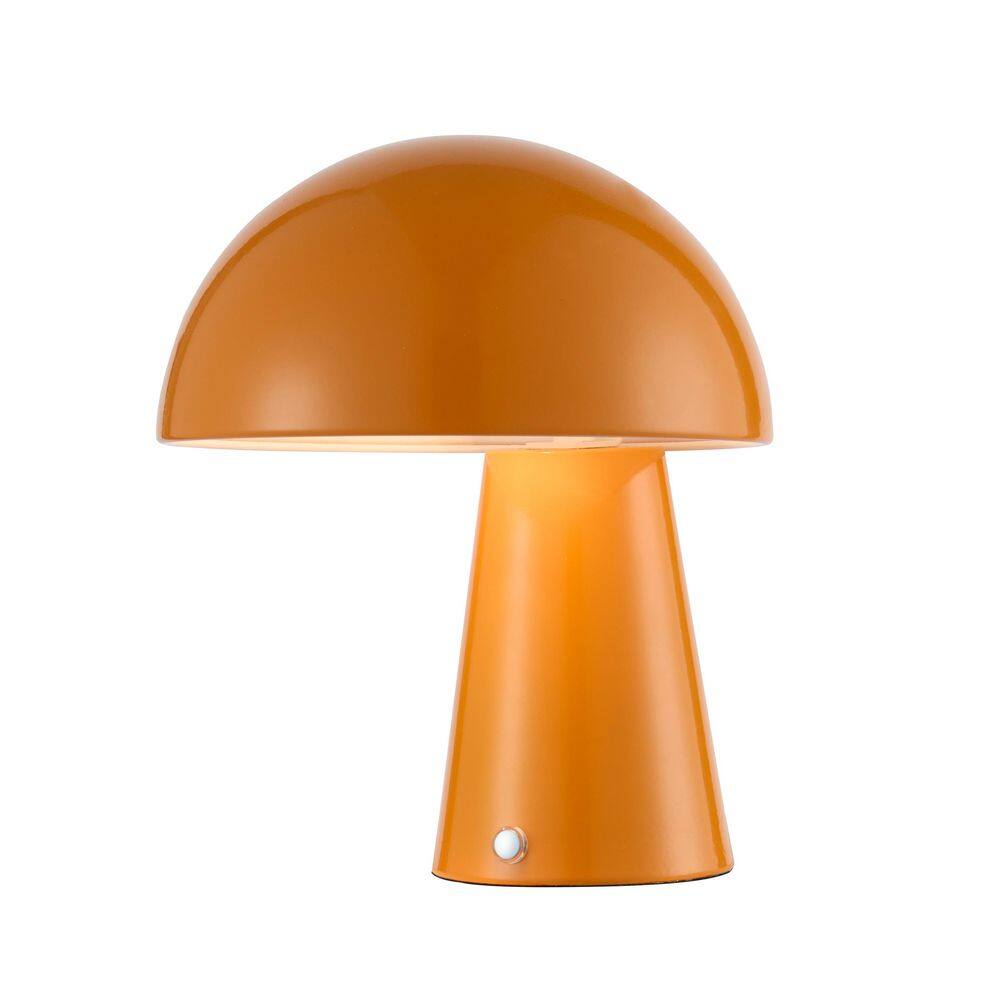 9. 5in. Orange Modern Metal Mushroom Table Lamp with Dome Shade price history on PriceWatchPro