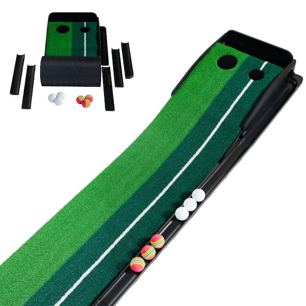 Trademark Innovations Indoor Practice Putting Green Machine with Ball Return