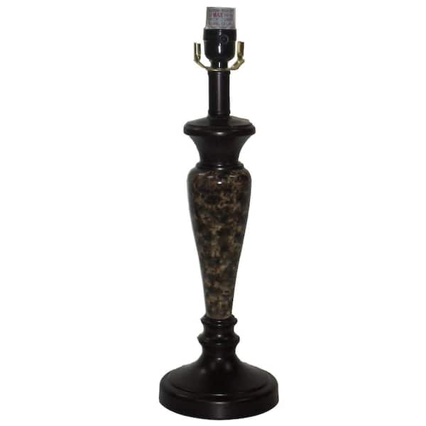 Hampton Bay Mix & Match Restoration Bronze with Faux Marble Table Lamp