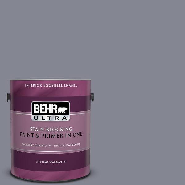 BEHR ULTRA 1 gal. #UL240-6 Gray Heather Eggshell Enamel Interior Paint and Primer in One