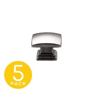 Helix Series 1 in. Modern Polished Chrome Cabinet Knob (5-Pack)