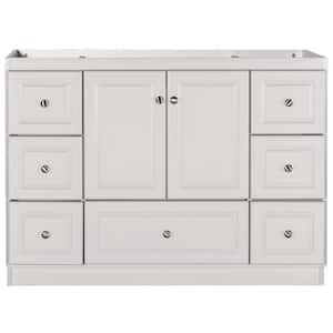 Ultraline 48 in. W x 21 in. D x 34.5 in. H Bath Vanity Cabinet without Top in Dewy Morning