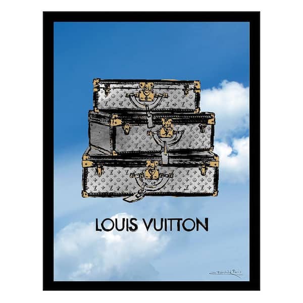 VENICE BEACH Collections Fashion Cloud Travel Trunks by Fairchild Paris 1-Piece Framed Graphic Print Abstract Poster Art Print 18 in. x 14 in.