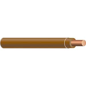 2,500 ft. 10 Brown Solid CU THHN Wire