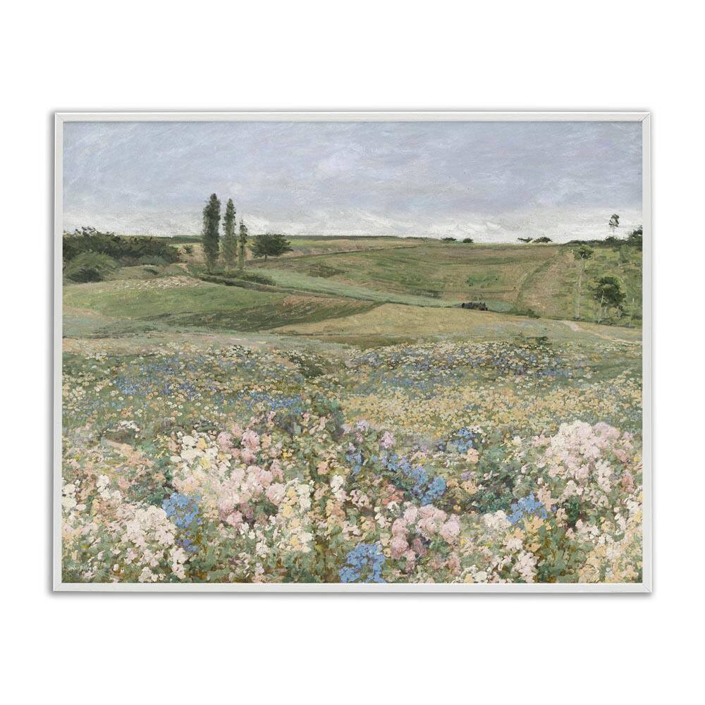 Charming Pastoral Meadow View by Amber Sterling White Framed Nature Giclee Art Print 11 in. x 14 in. price history on PriceWatchPro