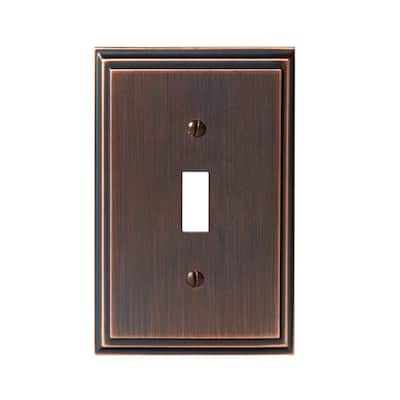 Oil Rubbed Bronze Wall Plates Electrical The Home Depot - Oil Rubbed Bronze Cable Wall Plate