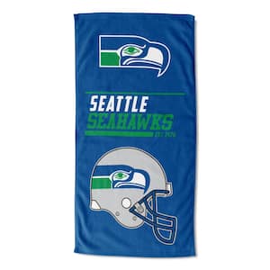 NFL Seahawks 40 Yard Dash Legacy Cotton/Polyester Blend Printed Multicolor Beach Towel