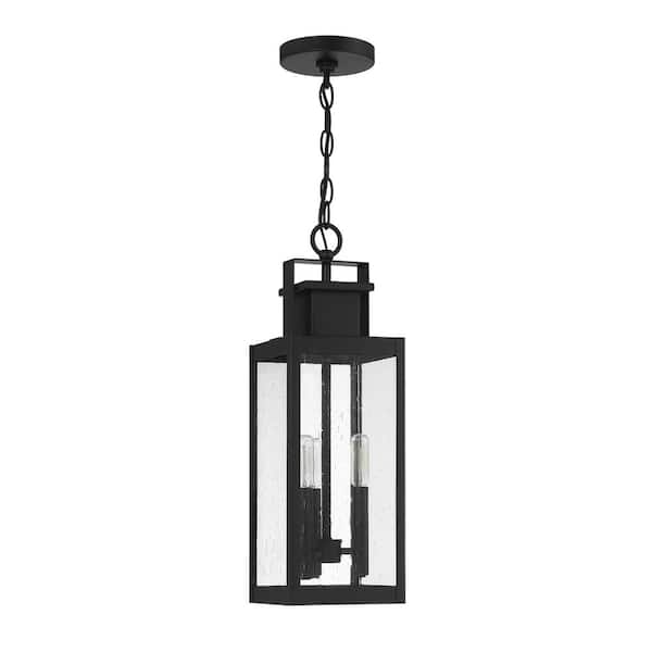 Savoy House Ascott 20 in. 3-Light Matte Black Outdoor Pendant