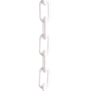 1.5 in. (#6, 38 mm) x 25 ft. White Plastic Chain