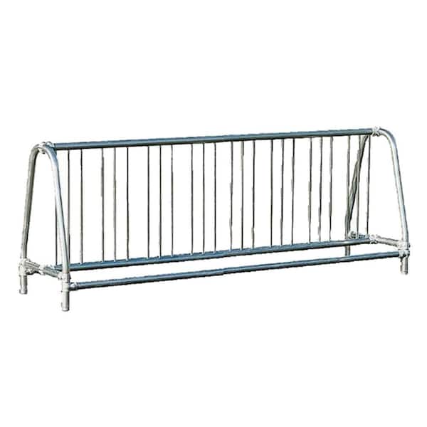 8 ft. Galvanized Commercial Park Double Sided Bike Rack Portable