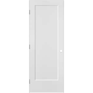 30 in. x 80 in. 1 Panel Lincoln Park Right-Handed Hollow-Core Primed Composite Single Prehung Interior Door