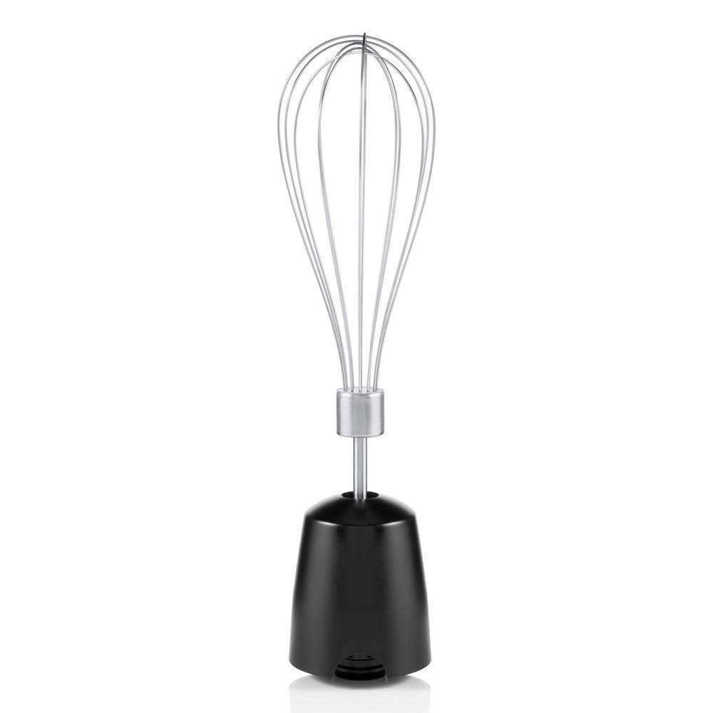 Cordless Black Stainless Steel Variable Speed Immersion Blender Set