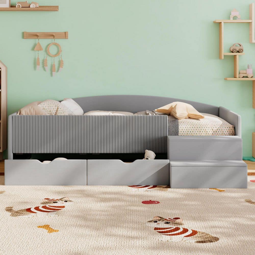 Gray Twin Size Daybed with 2 Storage Drawers price history on PriceWatchPro