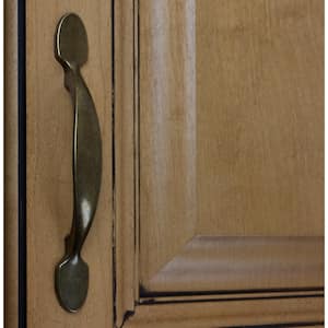 3 in. Center-to-Center Antique Brass Classic Cabinet Pull (10-Pack)