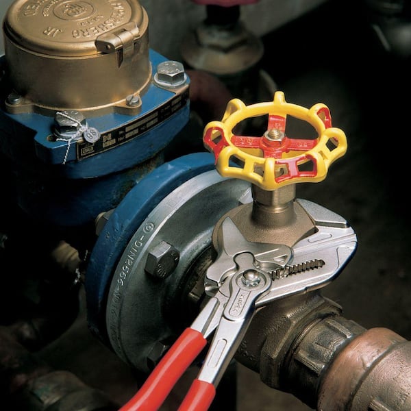 KNIPEX Heavy Duty Forged Steel 6 in. Pliers Wrench with Nickel