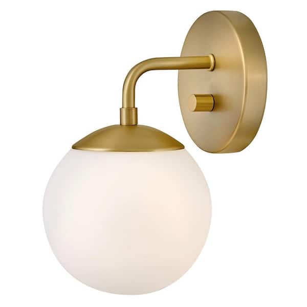 LARK Julep 1-Light Lacquered Brass Sconce