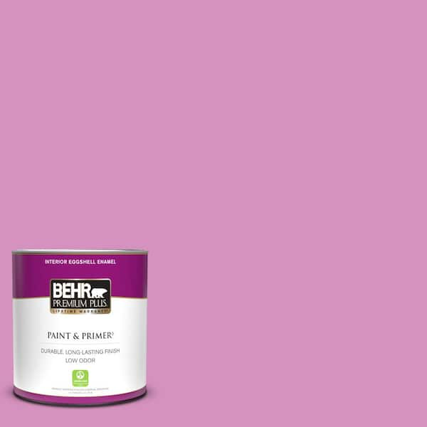 BEHR PREMIUM PLUS 1 qt. #680B-4 Pressed Flower Eggshell Enamel Low Odor Interior Paint & Primer