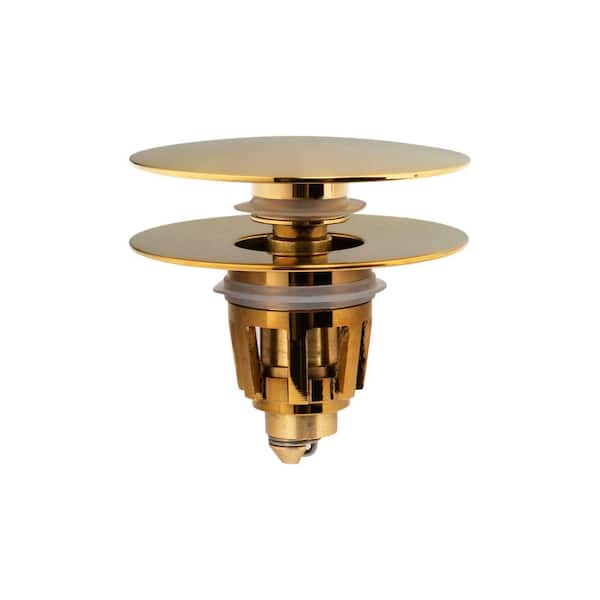 Gold Bathroom Sink Drain Stopper for Vessel Sink Lavatory Vanity, Sink Drain Strainer 2.5 in. x 2.5 in. x 2 in.