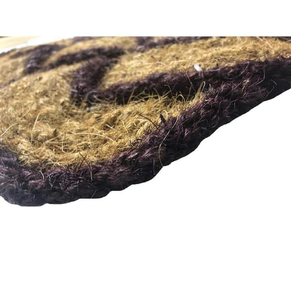 Rope Natural/Brown 22 in. x 36 in. Coir Door Mat