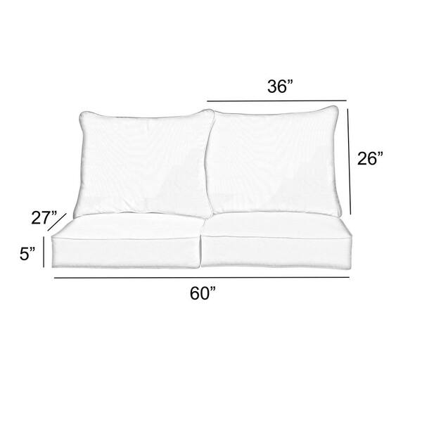 Jumbo Floor Pillow, Indoor and Outdoor Flexible Seating Cushion, 27in