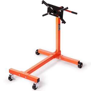Rotating Engine Stand 750 lbs. Load Cast Iron Motor Hoist Dolly with 360° Adjustable Head 4-Caster 4 Arms for Vehicle