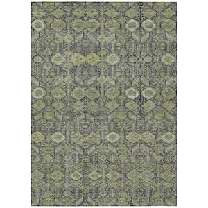 Chantille ACN574 Green 3 ft. x 5 ft. Machine Washable Indoor/Outdoor Geometric Area Rug