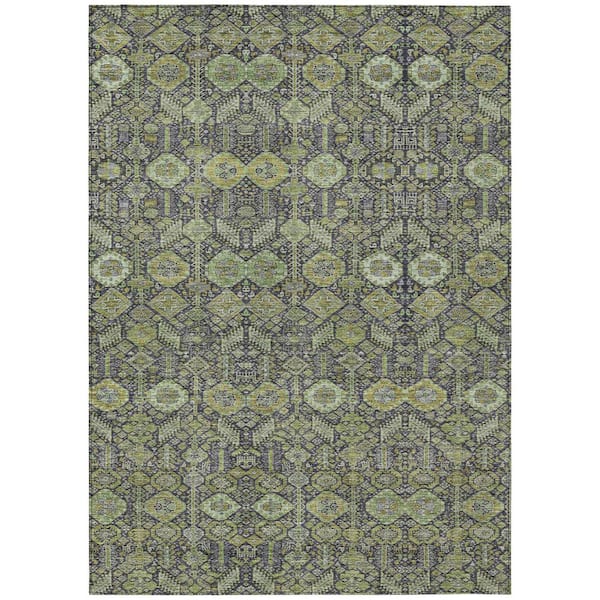 Addison Rugs Chantille ACN574 Green 3 ft. x 5 ft. Machine Washable Indoor/Outdoor Geometric Area Rug