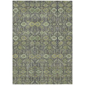 Chantille ACN574 Green 9 ft. x 12 ft. Machine Washable Indoor/Outdoor Geometric Area Rug