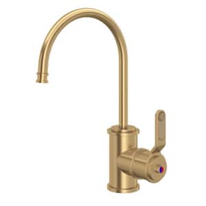 Armstrong Single Handle 10 in. Faucet for Instant Hot Water Dispenser in Satin English Gold