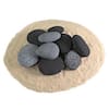 Ceramic River Rock Pebbles Fireproof Decorative Stones for Fire Pits and Fireplaces (Set of 9)