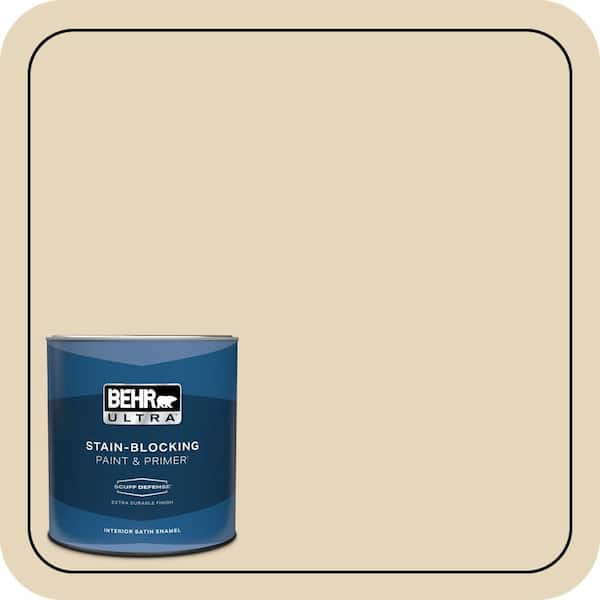 BEHR ULTRA 1 qt. #ECC-26-2 Nature Trail Extra Durable Satin Enamel Interior Paint & Primer