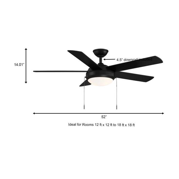 matte black ceiling fan home depot